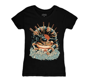 Ramen Sushi Dragon de @Ilustrata - Playera DAMA